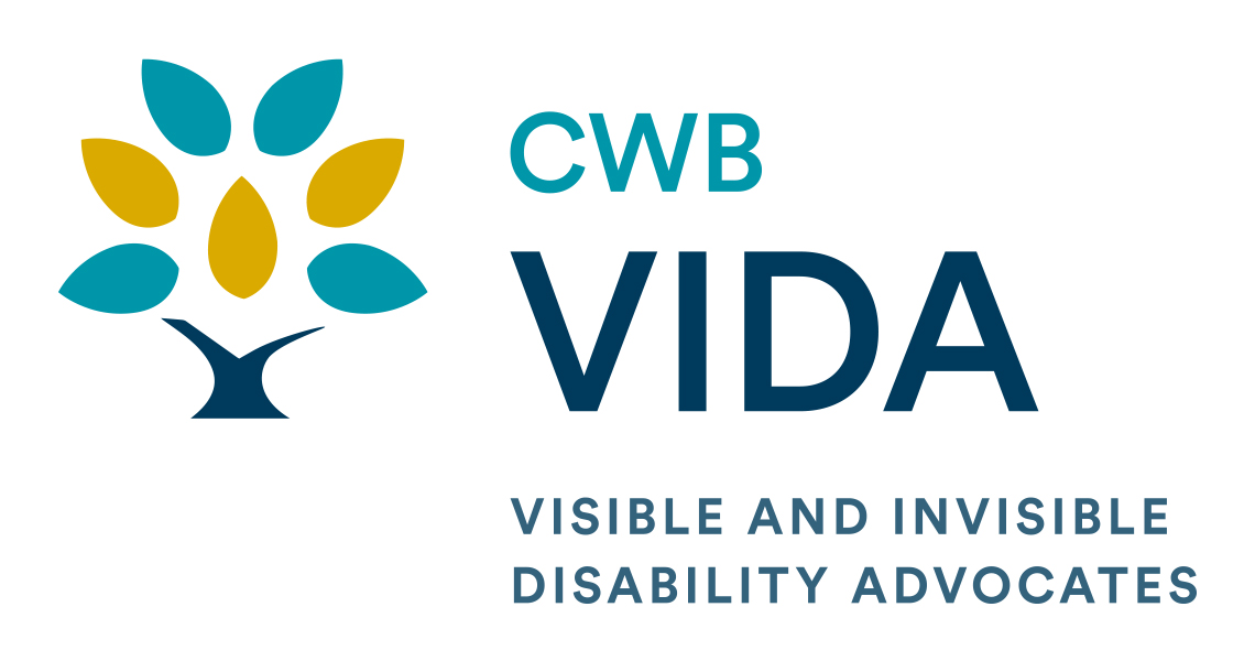 The logo for CWB VIDA - Visible and Invisible Disability Advocates